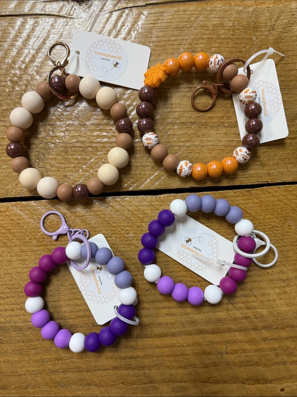 Honeybee(d) silicone wristlets